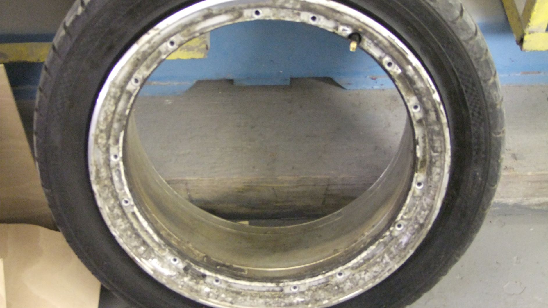 Volkswagen alloy wheel repair split rim